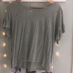 aeo distressed top
